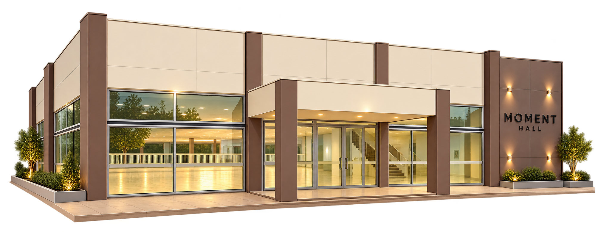 Ilustração do Espaço Moment Hall